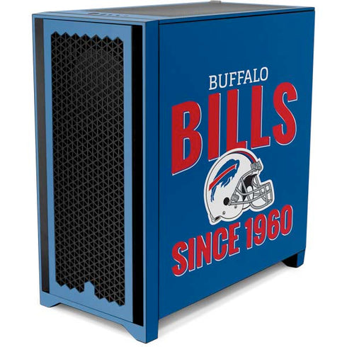 NFL Buffalo Bills Helmet Corsair 4000D Tempered Glass Mid-Tower ATX Case Skin