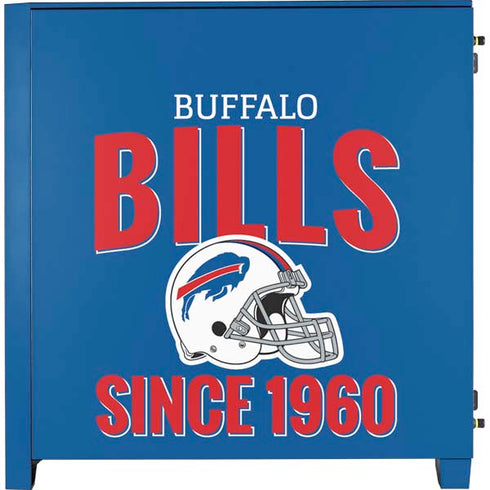 NFL Buffalo Bills Helmet Corsair 4000D Tempered Glass Mid-Tower ATX Case Skin