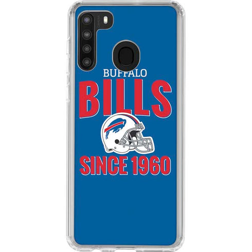 NFL Buffalo Bills Helmet Galaxy A21 Clear Case