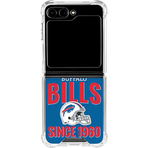 NFL Buffalo Bills Helmet Galaxy Z Flip5 5G Clear Case
