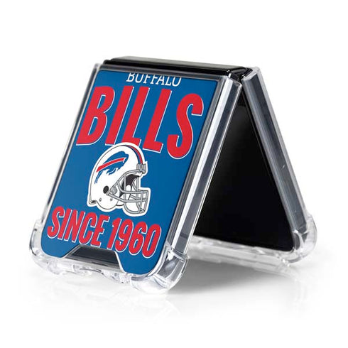 NFL Buffalo Bills Helmet Galaxy Z Flip5 5G Clear Case