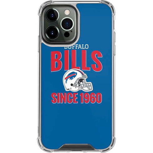 NFL Buffalo Bills Helmet iPhone 14 Pro Max Clear Case