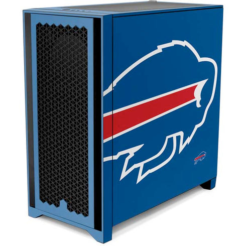 NFL Buffalo Bills Large Logo Corsair 4000D Tempered Glass Mid-Tower ATX Case Skin