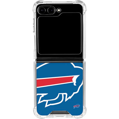 NFL Buffalo Bills Large Logo Galaxy Z Flip5 5G Clear Case