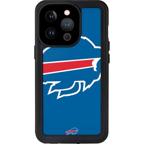 NFL Buffalo Bills Large Logo iPhone 14 Pro Waterproof Case
