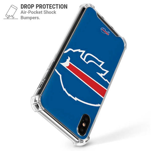 NFL Buffalo Bills Large Logo iPhone XS Max Clear Case