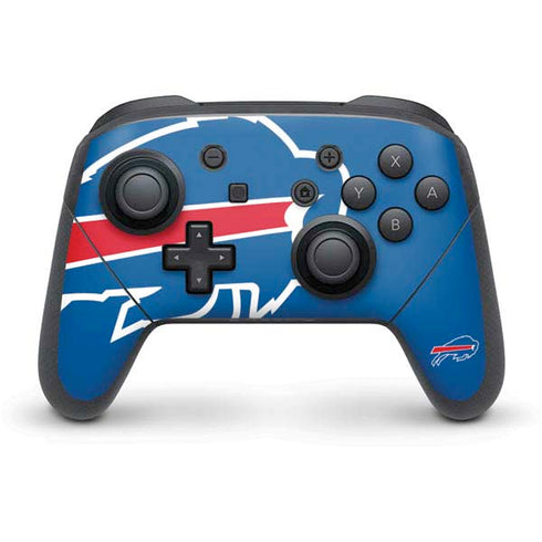 NFL Buffalo Bills Large Logo Nintendo Switch Pro Controller Skin