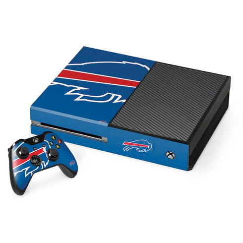 NFL Buffalo Bills Large Logo Xbox One Console and Controller Bundle Skin