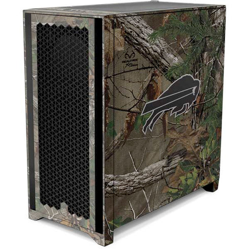 NFL Buffalo Bills Realtree Xtra Green Camo Corsair 4000D Tempered Glass Mid-Tower ATX Case Skin