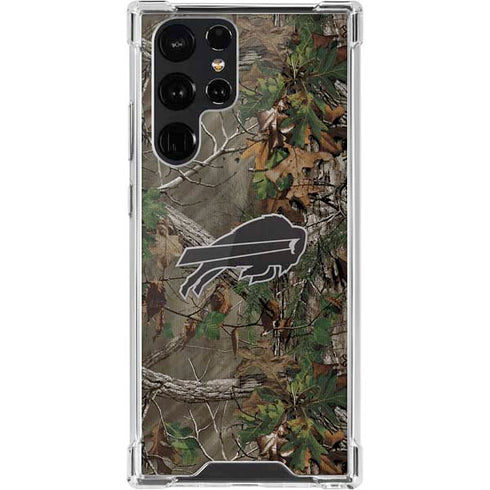 NFL Buffalo Bills Realtree Xtra Green Camo Galaxy S22 Ultra Clear Case