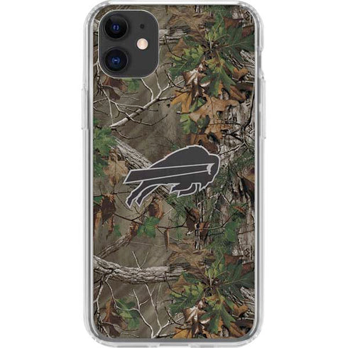 NFL Buffalo Bills Realtree Xtra Green Camo iPhone 11 Clear Case