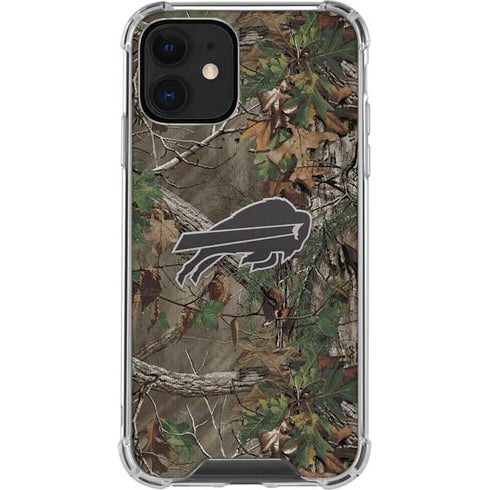 NFL Buffalo Bills Realtree Xtra Green Camo iPhone 12 Clear Case