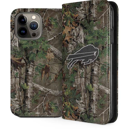 NFL Buffalo Bills Realtree Xtra Green Camo iPhone 13 Pro Max Folio Case