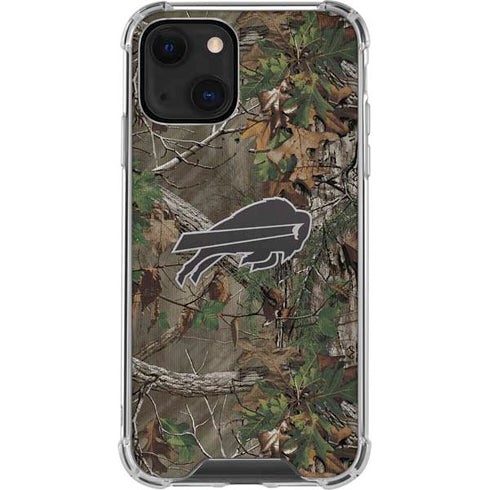 NFL Buffalo Bills Realtree Xtra Green Camo iPhone 15 Plus Clear Case