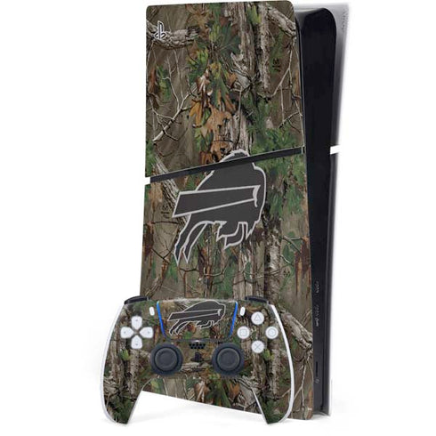 NFL Buffalo Bills Realtree Xtra Green Camo PS5 Slim Digital Edition Bundle Skin