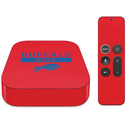 NFL Buffalo Bills Red Performance Series Apple TV Skin