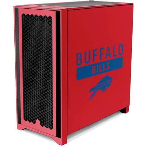 NFL Buffalo Bills Red Performance Series Corsair 4000D Tempered Glass Mid-Tower ATX Case Skin