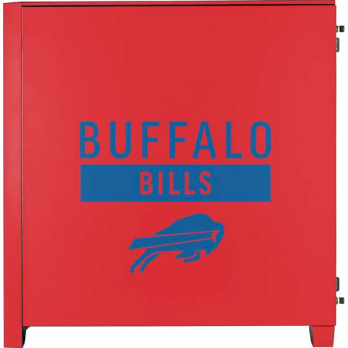 NFL Buffalo Bills Red Performance Series Corsair 4000D Tempered Glass Mid-Tower ATX Case Skin