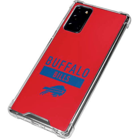 NFL Buffalo Bills Red Performance Series Galaxy Note20 5G Clear Case
