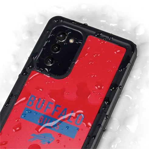 NFL Buffalo Bills Red Performance Series Galaxy Note20 5G Waterproof Case