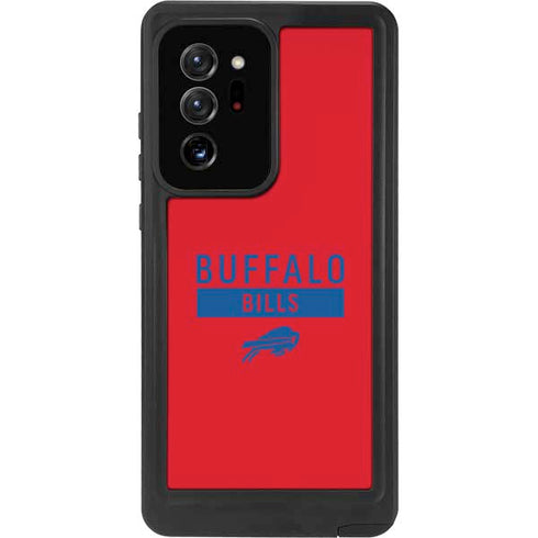 NFL Buffalo Bills Red Performance Series Galaxy Note20 Ultra 5G Waterproof Case