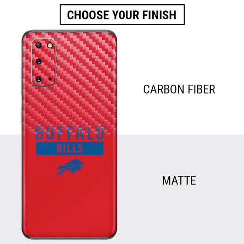 NFL Buffalo Bills Red Performance Series Galaxy S20 Skin