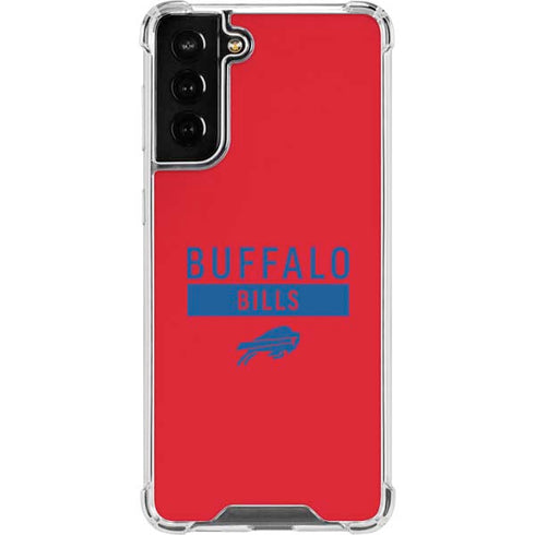 NFL Buffalo Bills Red Performance Series Galaxy S21 FE Clear Case