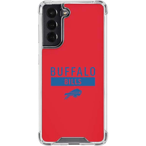 NFL Buffalo Bills Red Performance Series Galaxy S22 Clear Case