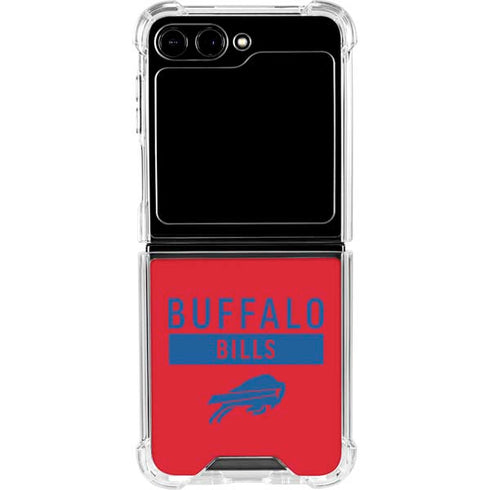 NFL Buffalo Bills Red Performance Series Galaxy Z Flip5 5G Clear Case