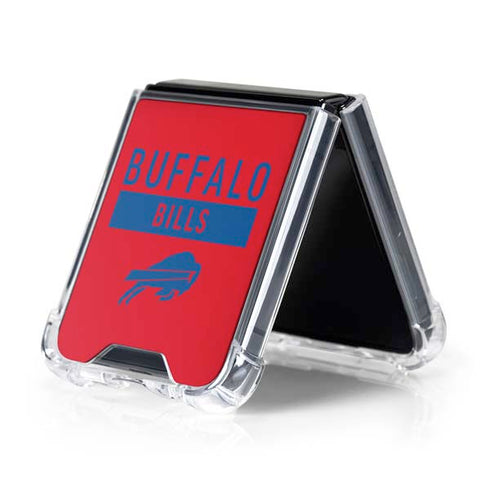 NFL Buffalo Bills Red Performance Series Galaxy Z Flip5 5G Clear Case