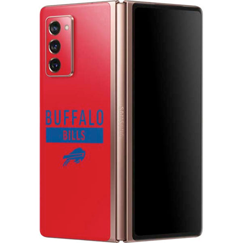NFL Buffalo Bills Red Performance Series Galaxy Z Fold2 5G Skin