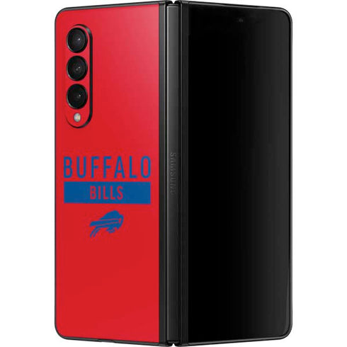 NFL Buffalo Bills Red Performance Series Galaxy Z Fold3 5G Skin