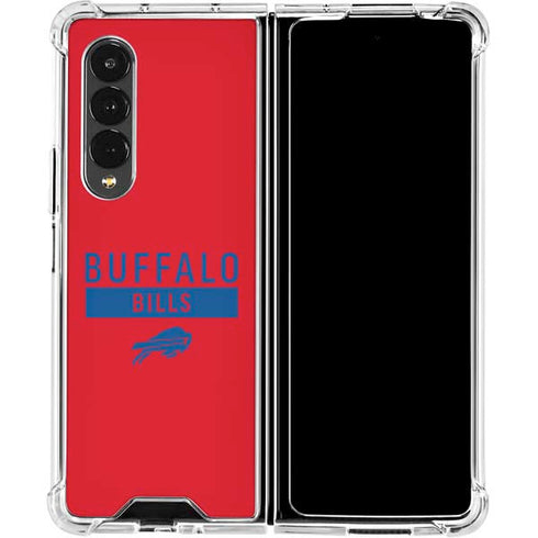 NFL Buffalo Bills Red Performance Series Galaxy Z Fold4 5G Clear Case