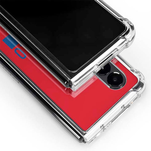 NFL Buffalo Bills Red Performance Series Galaxy Z Fold4 5G Clear Case