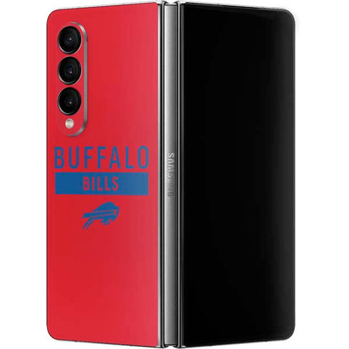 NFL Buffalo Bills Red Performance Series Galaxy Z Fold4 5G Skin