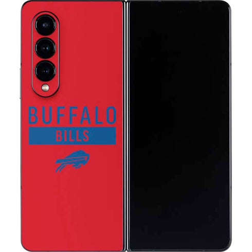 NFL Buffalo Bills Red Performance Series Galaxy Z Fold4 5G Skin