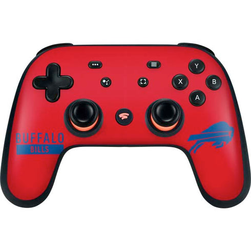 NFL Buffalo Bills Red Performance Series Google Stadia Controller Skin