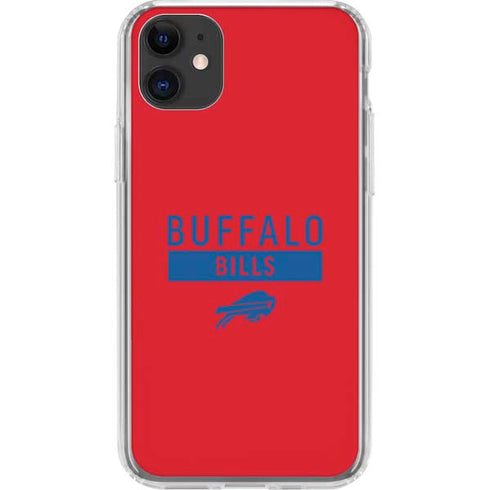 NFL Buffalo Bills Red Performance Series iPhone 11 Clear Case