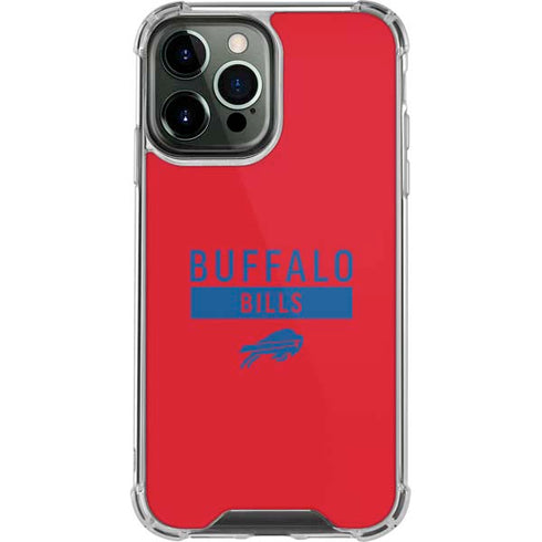 NFL Buffalo Bills Red Performance Series iPhone 15 Pro Max Clear Case