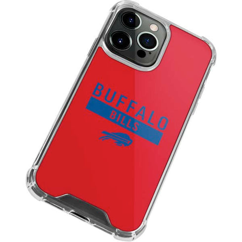 NFL Buffalo Bills Red Performance Series iPhone 15 Pro Max Clear Case