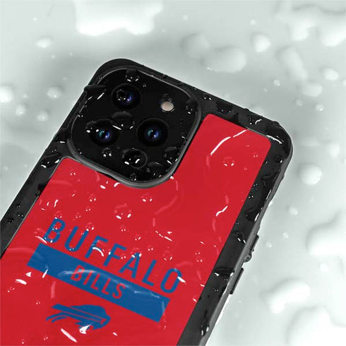 NFL Buffalo Bills Red Performance Series iPhone 14 Pro Max Waterproof Case