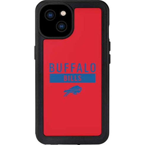 NFL Buffalo Bills Red Performance Series iPhone 15 Plus Waterproof Case