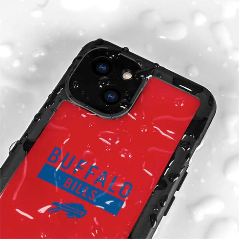 NFL Buffalo Bills Red Performance Series iPhone 15 Plus Waterproof Case