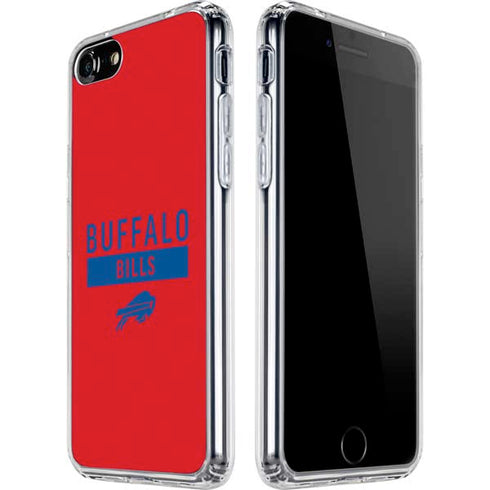 NFL Buffalo Bills Red Performance Series iPhone SE (2nd & 3rd Gen) Clear Case
