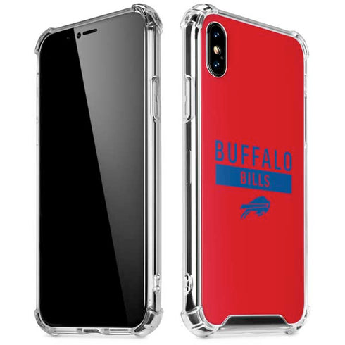 NFL Buffalo Bills Red Performance Series iPhone XS Max Clear Case