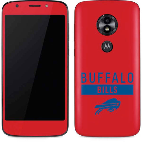 NFL Buffalo Bills Red Performance Series Moto E5 Play Skin