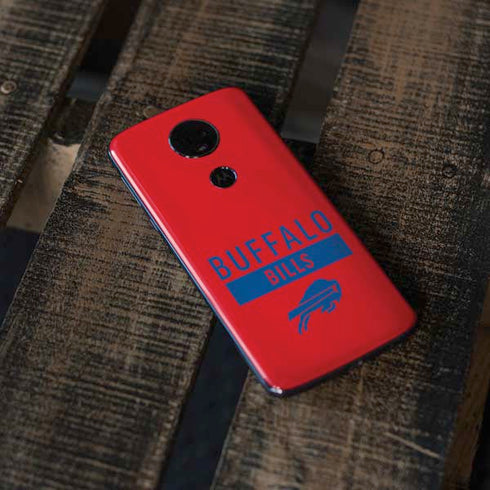 NFL Buffalo Bills Red Performance Series Moto E5 Plus Skin