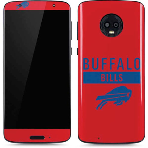 NFL Buffalo Bills Red Performance Series Moto G6 Skin