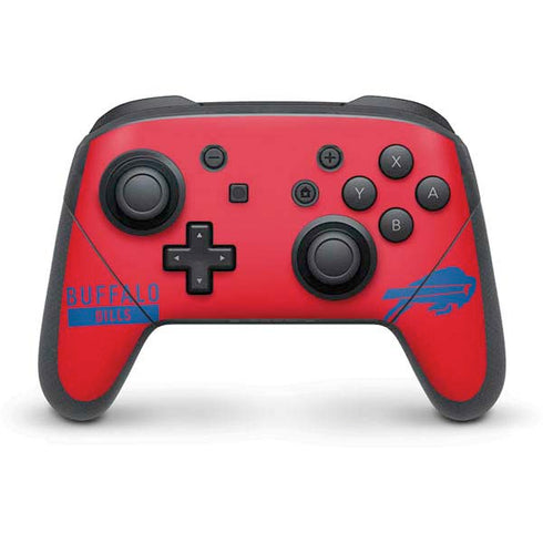 NFL Buffalo Bills Red Performance Series Nintendo Switch Pro Controller Skin