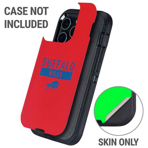 NFL Buffalo Bills Red Performance Series Otterbox Defender iPhone Skin